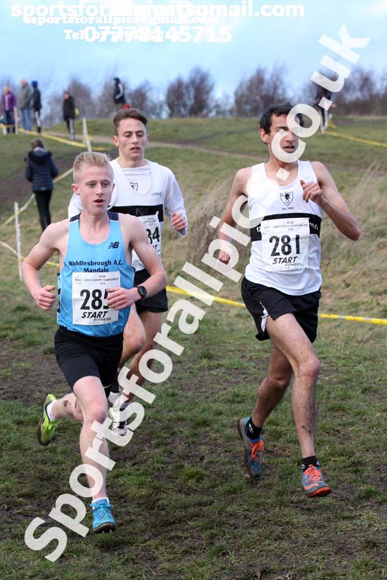 Senior mens North Eastern Cross Country, 2018 Northern Cross Country Champs., Wrekenton, Gateshead. Photo:  David T. Hewitson/Sports for All Pics